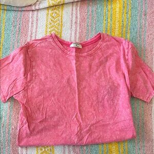 Zenana Outfitters Pink Short Sleeve Tee
